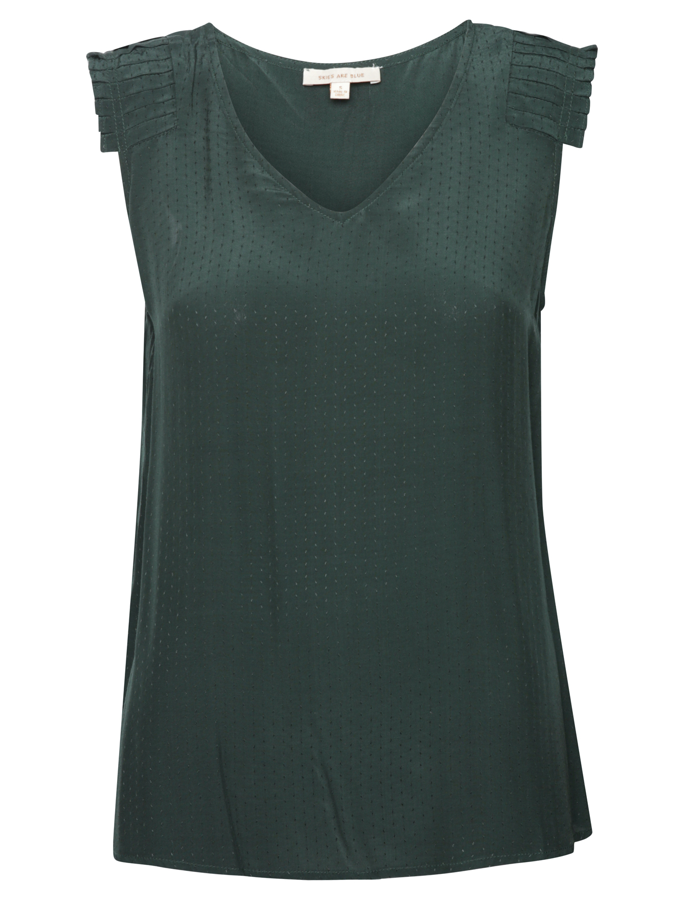 Pleated Shoulder Blouse