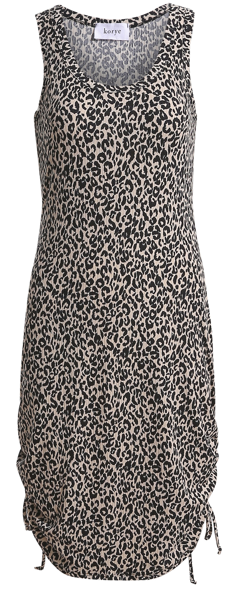 Leopard Print Ruched Dress