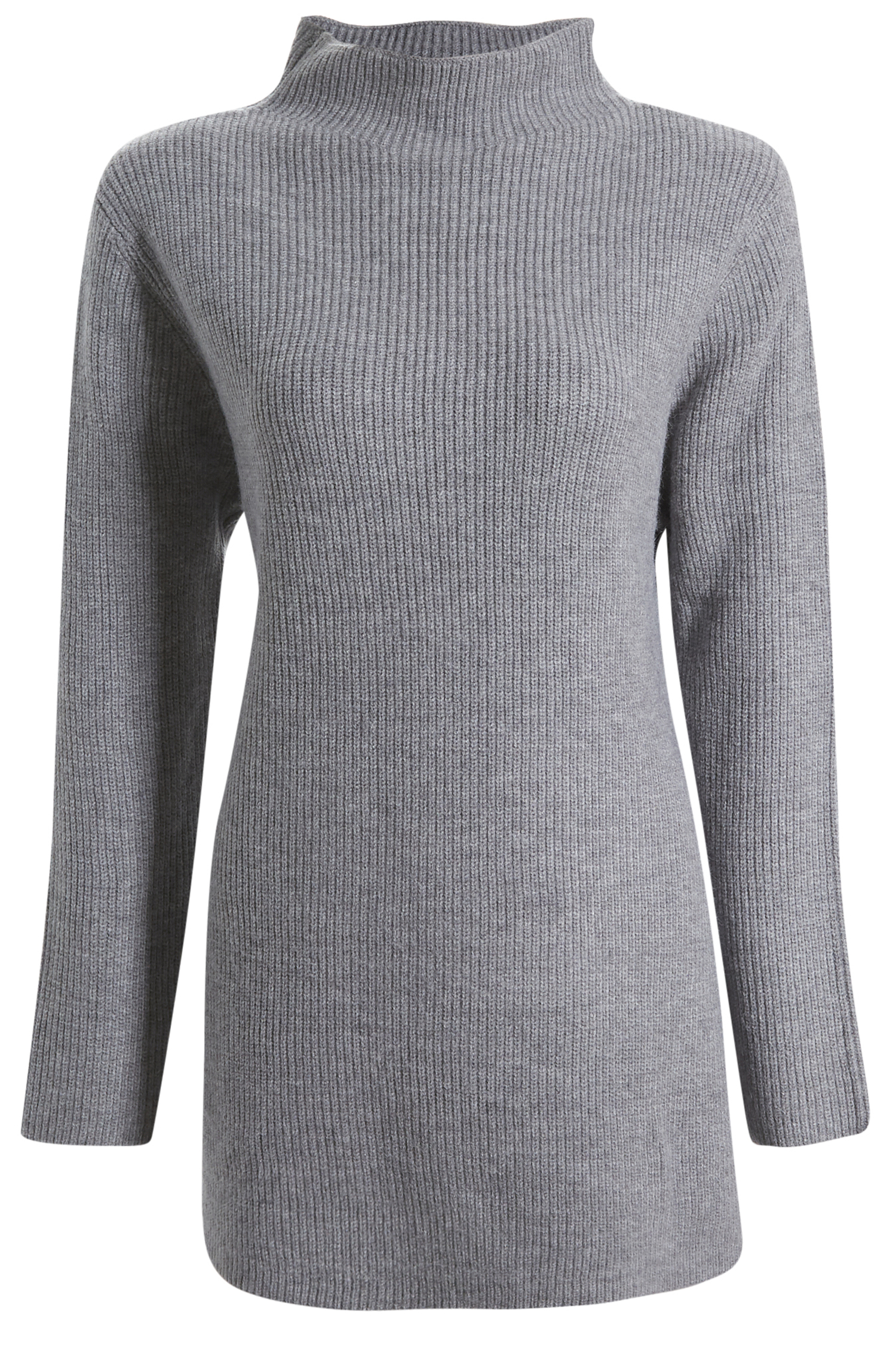 Long Mock Neck Pullover