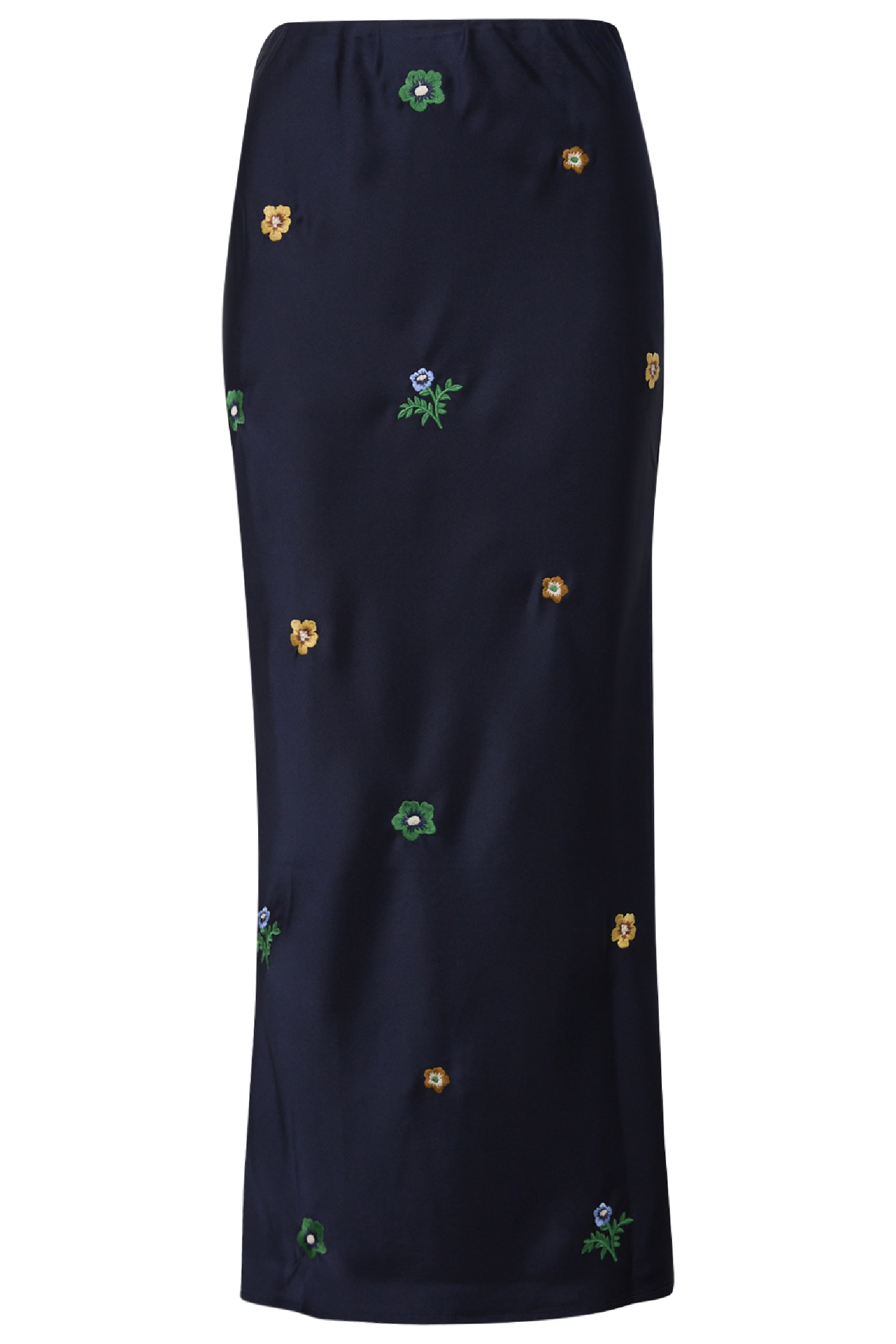 Embroidered Midi Skirt