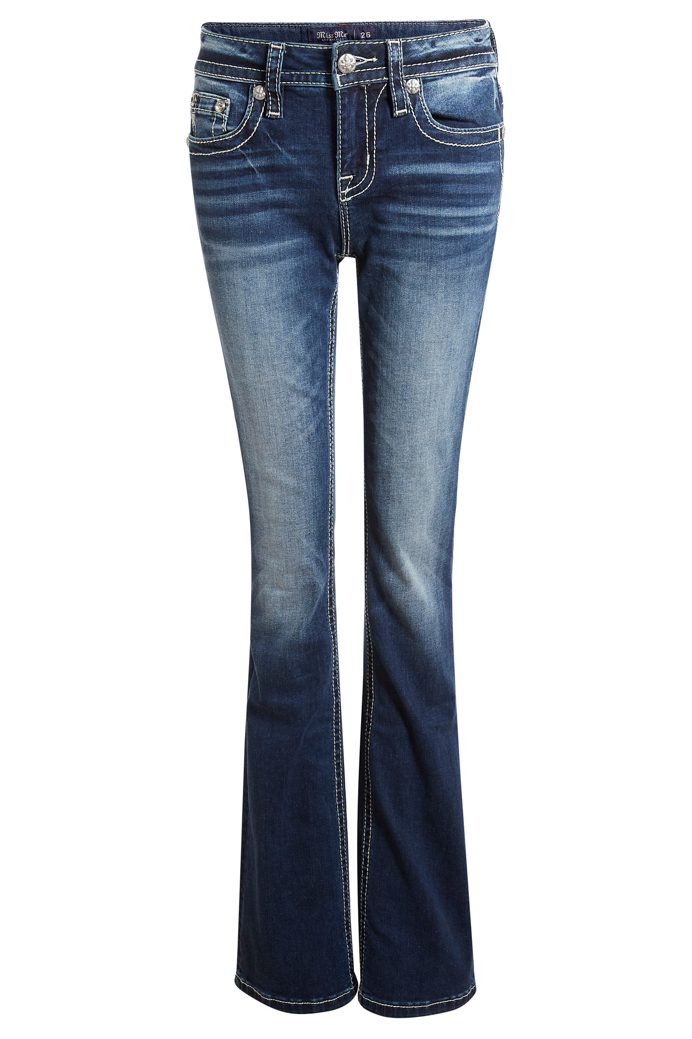 Angel Wing Pocket Bootcut Jean