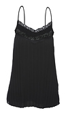 Pleated Lace Trim Cami