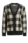 Plaid Button Front Cardigan