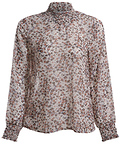 Printed Mock Neck Top