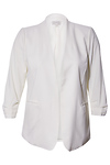 Ruched Sleeve Blazer
