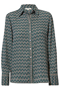 Printed Button Front Shirt